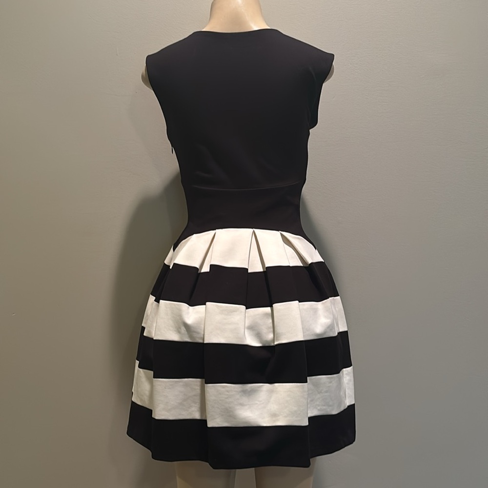 Anthropologie Strata Dress Ponte Fit & Flare By Eva Franco Size 2 - Picture 7 of 8